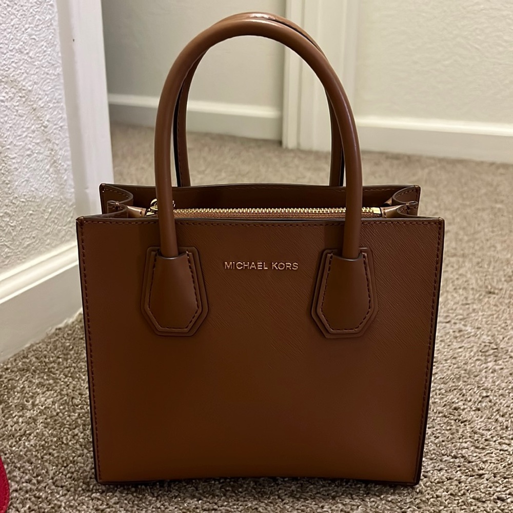Michael kors mercer in color luggage brand new with tags